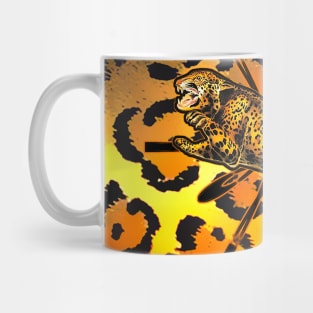 Ounce Jaguar and the colored coat Mug